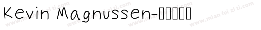 Kevin Magnussen字体转换
